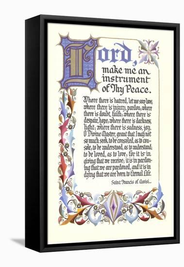 St. Francis Prayer-null-Framed Stretched Canvas