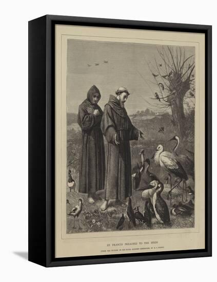 St Francis Preaches to the Birds-Henry Stacey Marks-Framed Premier Image Canvas