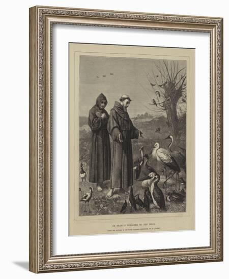 St Francis Preaches to the Birds-Henry Stacey Marks-Framed Giclee Print