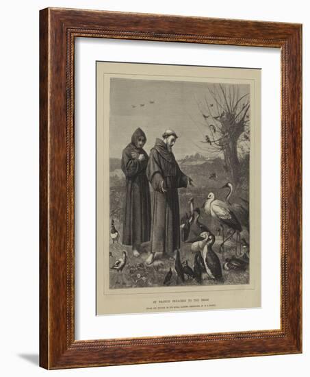 St Francis Preaches to the Birds-Henry Stacey Marks-Framed Giclee Print