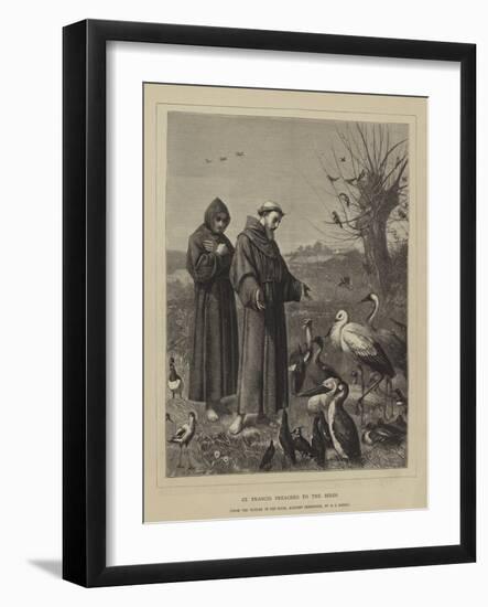 St Francis Preaches to the Birds-Henry Stacey Marks-Framed Giclee Print