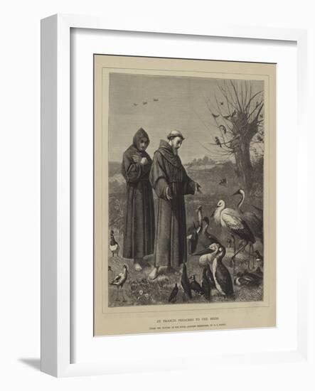 St Francis Preaches to the Birds-Henry Stacey Marks-Framed Giclee Print
