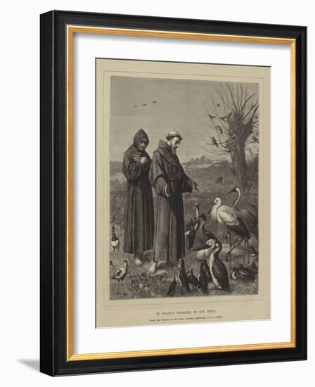 St Francis Preaches to the Birds-Henry Stacey Marks-Framed Giclee Print