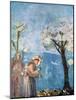 St Francis Preaching to the Birds, 1297-1299, (C1900-192)-Giotto-Mounted Giclee Print