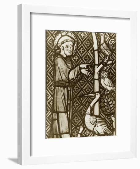 St. Francis Preaching to the Birds-null-Framed Giclee Print