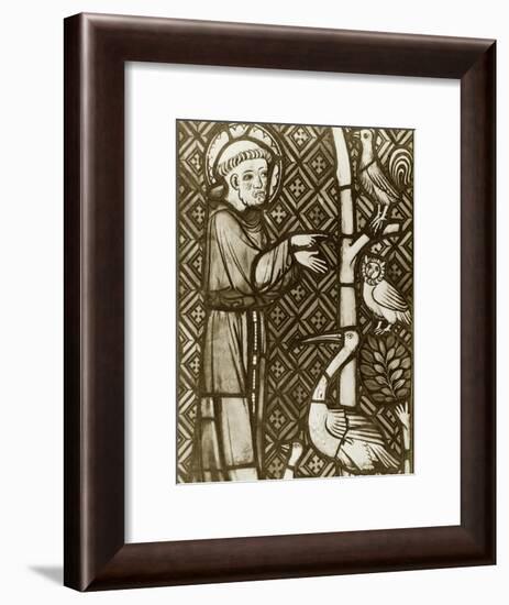 St. Francis Preaching to the Birds-null-Framed Giclee Print