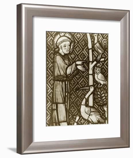 St. Francis Preaching to the Birds-null-Framed Giclee Print