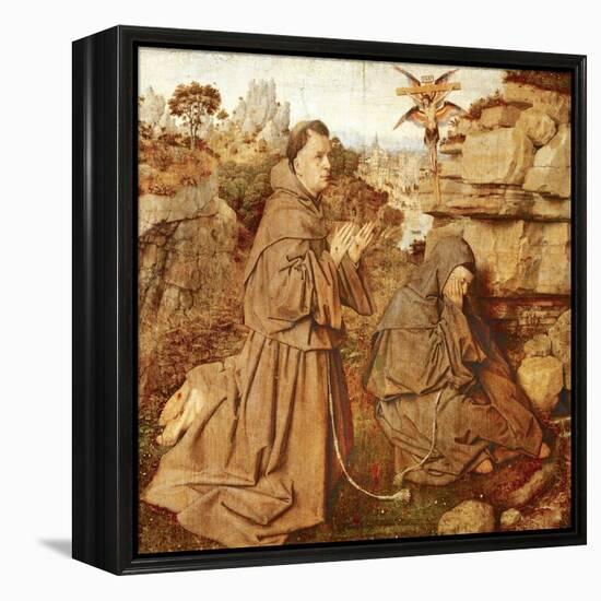 St Francis Receiving Stigmata, 1432-Jan van Eyck-Framed Premier Image Canvas