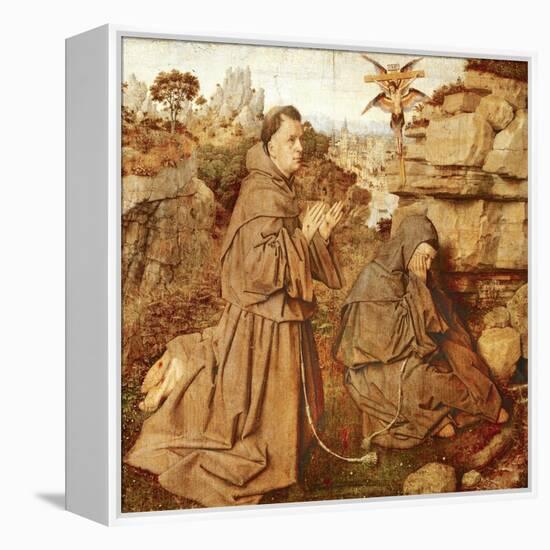 St Francis Receiving Stigmata, 1432-Jan van Eyck-Framed Premier Image Canvas