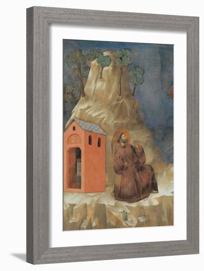 St. Francis Receiving Stigmata-Giotto-Framed Art Print