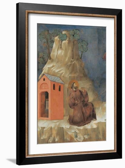 St. Francis Receiving Stigmata-Giotto-Framed Art Print