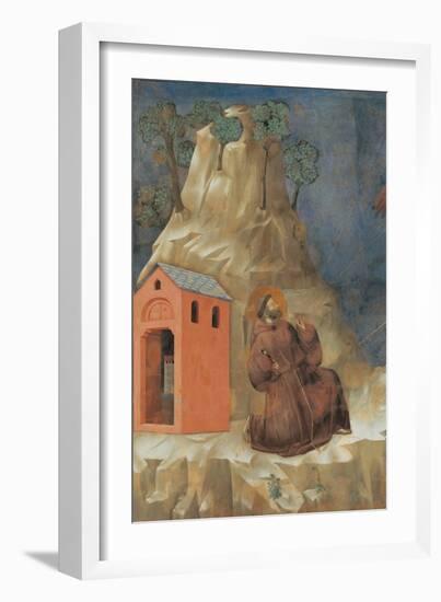 St. Francis Receiving Stigmata-Giotto-Framed Art Print