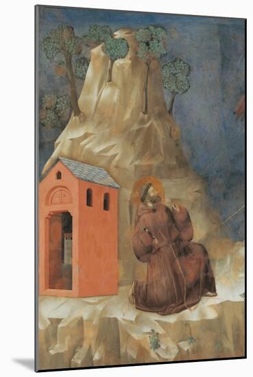 St. Francis Receiving Stigmata-Giotto-Mounted Art Print