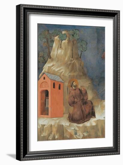 St. Francis Receiving Stigmata-Giotto-Framed Art Print