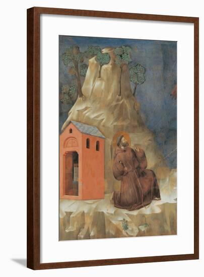 St. Francis Receiving Stigmata-Giotto-Framed Art Print