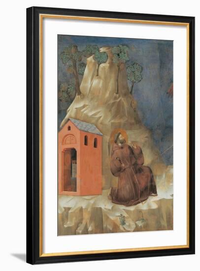 St. Francis Receiving Stigmata-Giotto-Framed Art Print