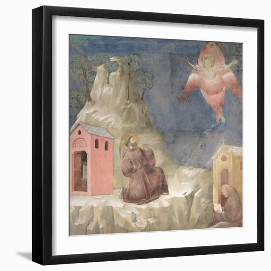 St. Francis Receiving the Stigmata, 1297-99-Giotto di Bondone-Framed Giclee Print