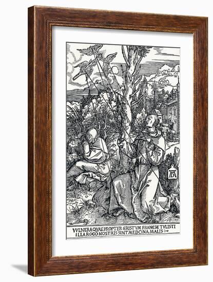 St Francis Receiving the Stigmata, 1504-Albrecht Dürer-Framed Giclee Print