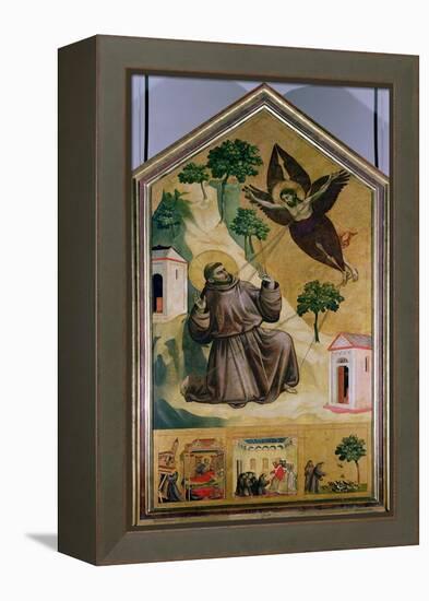 St. Francis Receiving the Stigmata, circa 1295-1300-Giotto di Bondone-Framed Premier Image Canvas