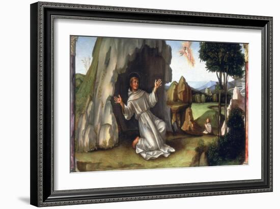 St Francis Receiving the Stigmata, Late 15th-Early 16th Century-Francesco Francia-Framed Giclee Print