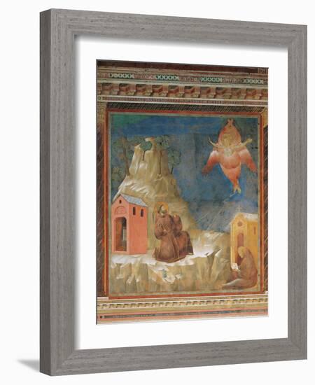 St Francis Receiving the Stigmata-Giotto di Bondone-Framed Giclee Print