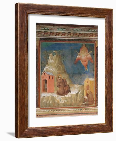 St Francis Receiving the Stigmata-Giotto di Bondone-Framed Giclee Print