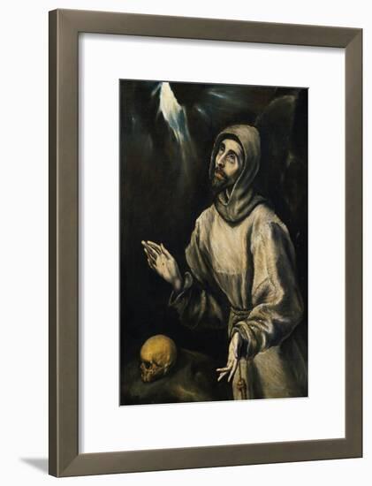 St. Francis Receiving the Stigmata-El Greco-Framed Giclee Print