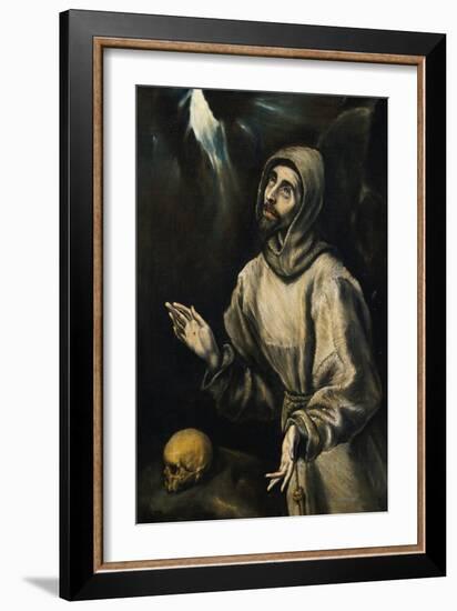 St. Francis Receiving the Stigmata-El Greco-Framed Giclee Print