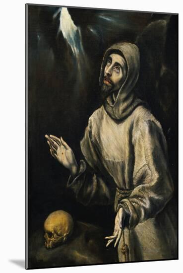 St. Francis Receiving the Stigmata-El Greco-Mounted Giclee Print