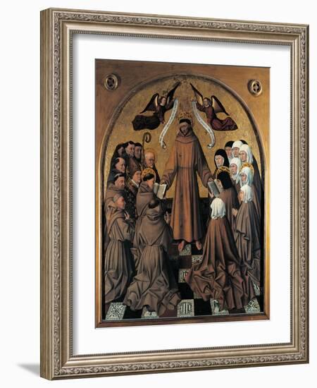 St Francis Submits the Rule To the Franciscan Orders-Colantonio-Framed Giclee Print