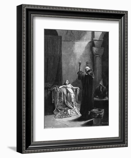 St Gall Exorcises-Alphonse Mucha-Framed Art Print