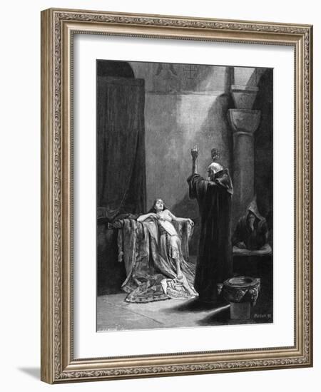 St Gall Exorcises-Alphonse Mucha-Framed Art Print