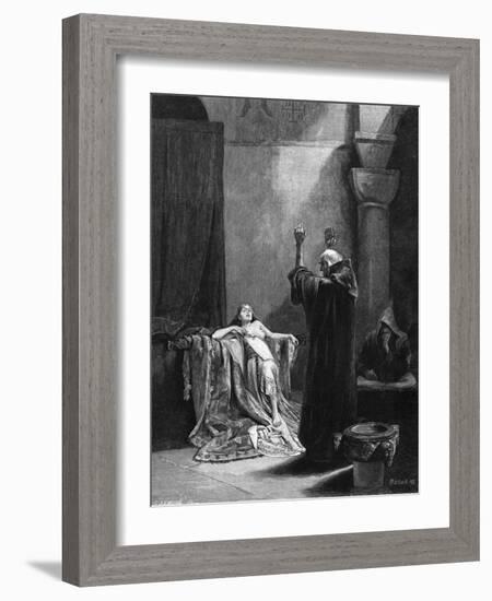 St Gall Exorcises-Alphonse Mucha-Framed Art Print