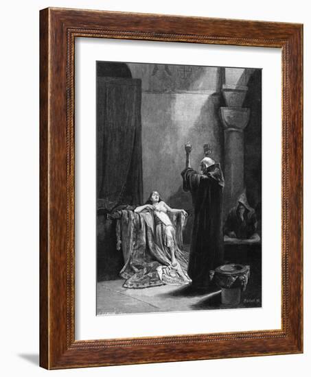 St Gall Exorcises-Alphonse Mucha-Framed Art Print