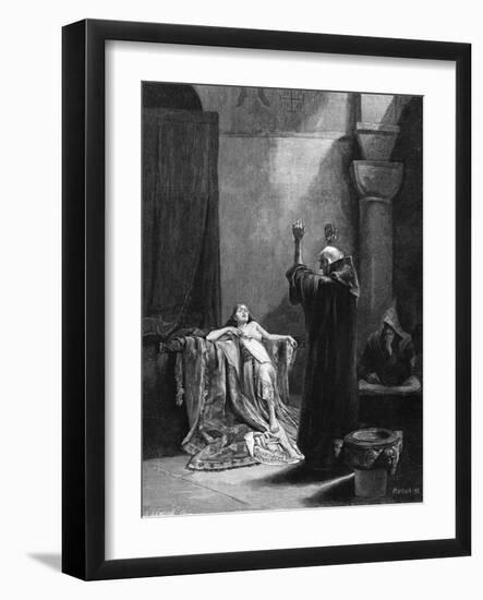 St Gall Exorcises-Alphonse Mucha-Framed Art Print