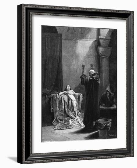 St Gall Exorcises-Alphonse Mucha-Framed Art Print