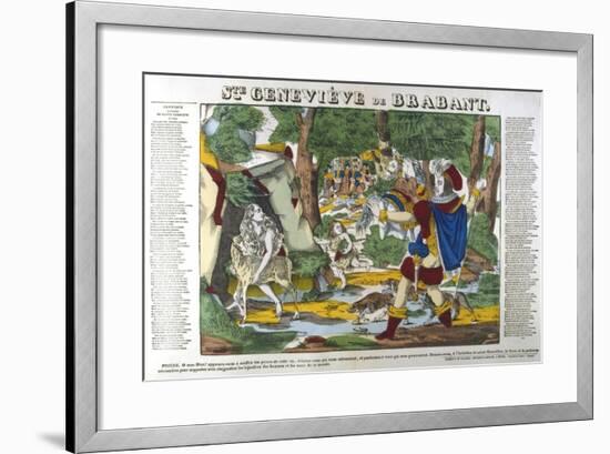 St Genevieve of Brabant in the Forest, 19th Century-null-Framed Giclee Print