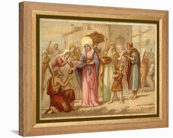 St Genevieve Saving Paris from Famine, 465-null-Framed Premier Image Canvas