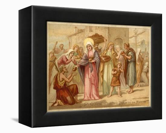 St Genevieve Saving Paris from Famine, 465-null-Framed Premier Image Canvas