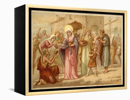 St Genevieve Saving Paris from Famine, 465-null-Framed Premier Image Canvas