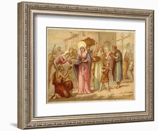 St Genevieve Saving Paris from Famine, 465-null-Framed Giclee Print