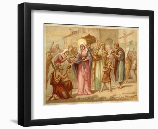St Genevieve Saving Paris from Famine, 465-null-Framed Giclee Print