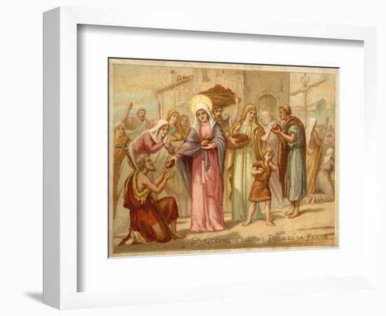 St Genevieve Saving Paris from Famine, 465-null-Framed Giclee Print