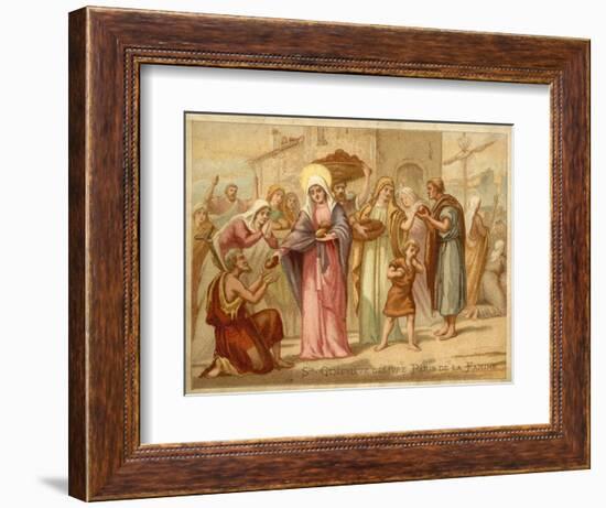 St Genevieve Saving Paris from Famine, 465-null-Framed Premium Giclee Print