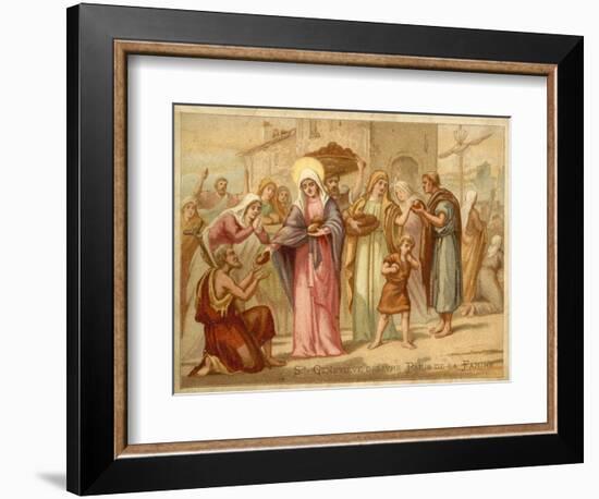 St Genevieve Saving Paris from Famine, 465-null-Framed Premium Giclee Print