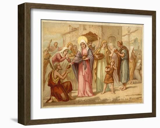 St Genevieve Saving Paris from Famine, 465-null-Framed Giclee Print