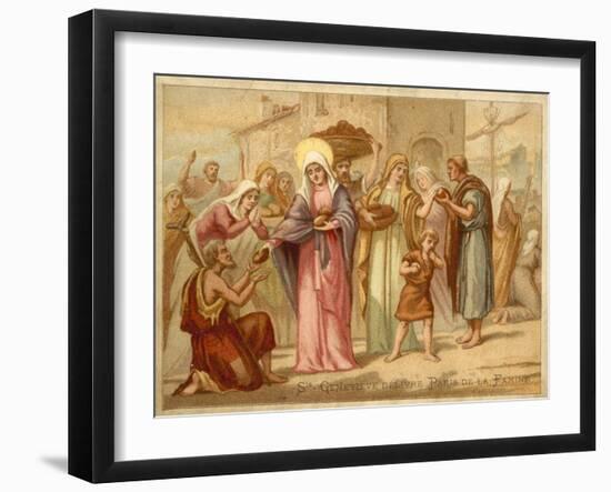 St Genevieve Saving Paris from Famine, 465--Framed Giclee Print