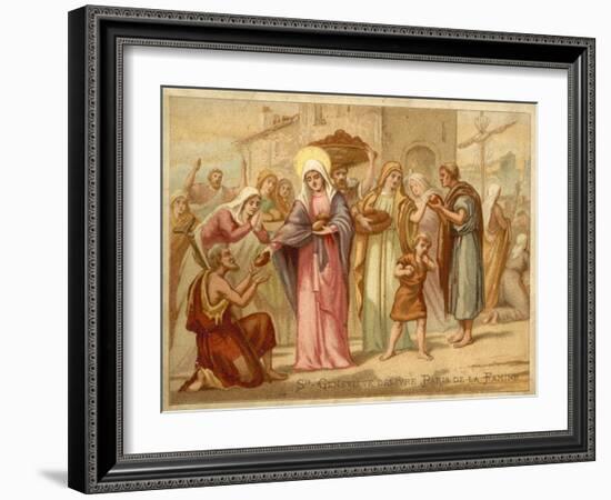 St Genevieve Saving Paris from Famine, 465-null-Framed Giclee Print