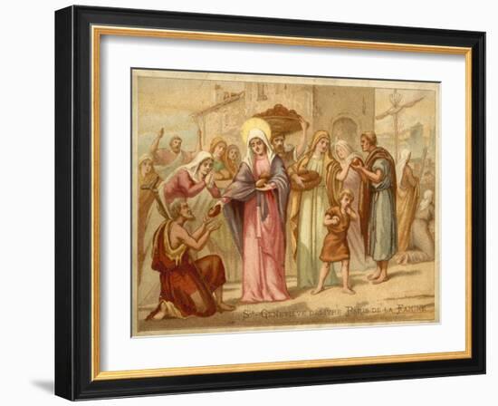 St Genevieve Saving Paris from Famine, 465-null-Framed Giclee Print