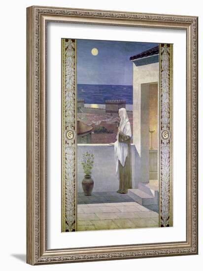 St. Genevieve Watches over the Sleeping City of Paris, 1898-Pierre Puvis de Chavannes-Framed Giclee Print